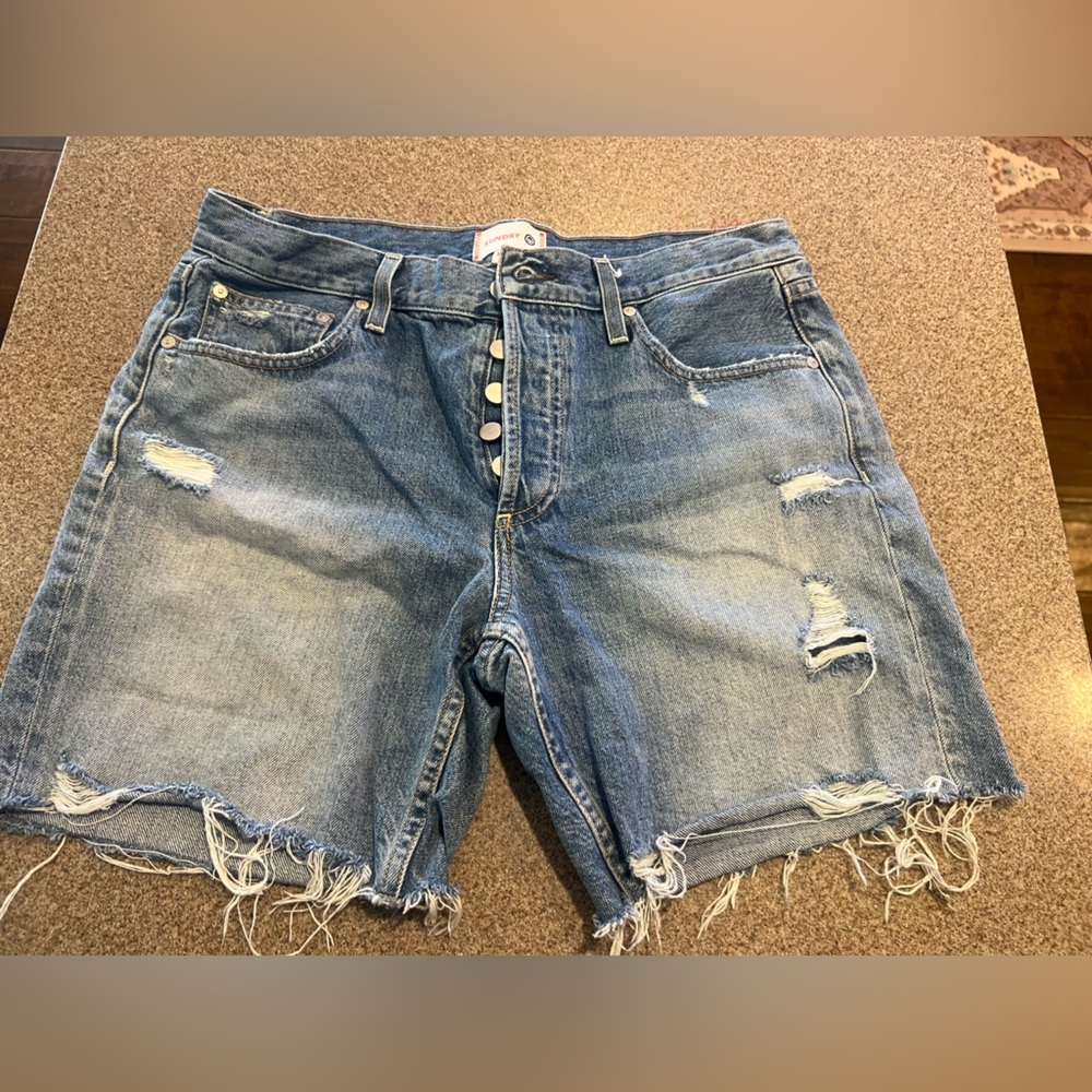 Sundry Light Blue Denim Jean shorts